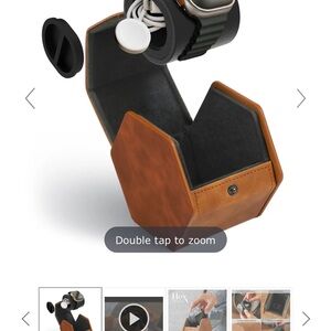 Case Elegance Hex Travel Watch Roll -1 Slot Brown- New in Box